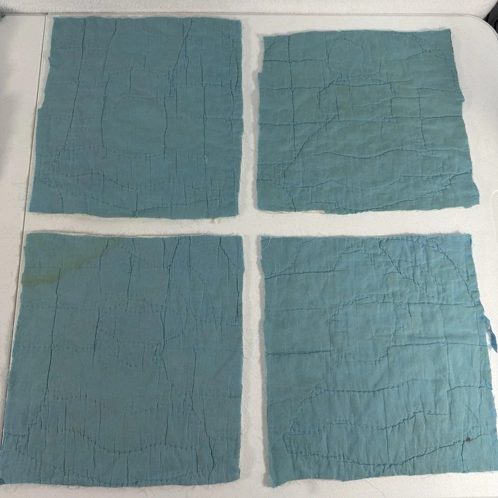 Vintage Southern Belle 16 Flour Sack Quilt Pieces Blocks Unfinished Project